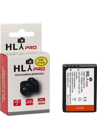 Fototek Lp-E10 Batarya 1100D 1200D 1300D 2000D 4000D için Pil