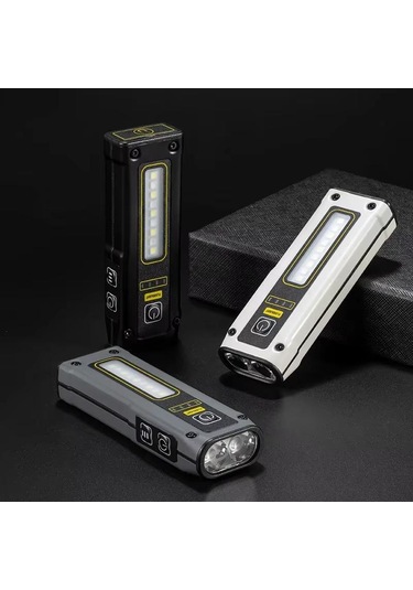 Sones E-smarter Std01 Cob Çalışma Lambası Güç Göstergeli Dış Mekan Acil Durum Onarım Lambası Mıknatıslı Led Mini El Feneri Beyaz