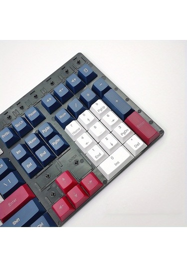 Fastbuy 108 Tuşlu Beyaz - Mavi Tcherchi Tuş Başlıklı Klavye Takımı Özelleştirilebilir