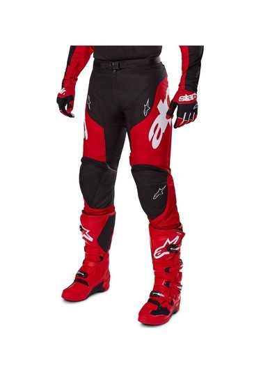 Alpinestars Racer Veil Kros Motosiklet Pantolonu Siyah Kırmızı
