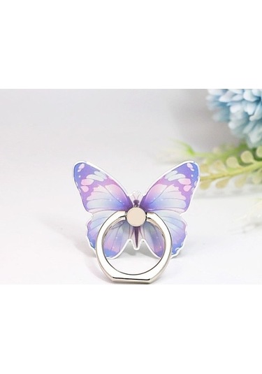 Wisdomselect 17 Lüks Evrensel Güzel Kelebek Cep Telefonu Kolu Tutucu Uygun Cep Telefonu Zil Tutucu Cep Telefonu Tutucu Soket Renkli Direksiyon Ztx6d8