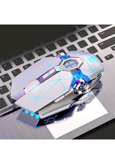 Yındıao 3200dpı 4 Modlu Ayarlanabilir 7 Tuşlu Rgb Işık Kablolu Oyun Mekanik Fare, Stil: Sessiz Sürüm Beyaz Diğer