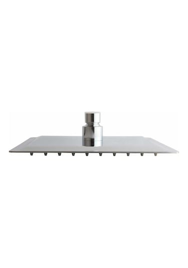 Ahlez Paslanmaz 304 Kalite Ankastre İnce Tepe Duş Başlığı Krom 20 x 20 cm Krom