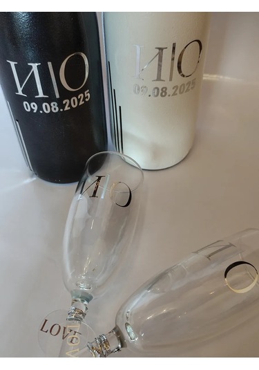 Şişe Ve Bardaklar İçin Düğün Etiketleri, Düz "v" Harfli. 475277302