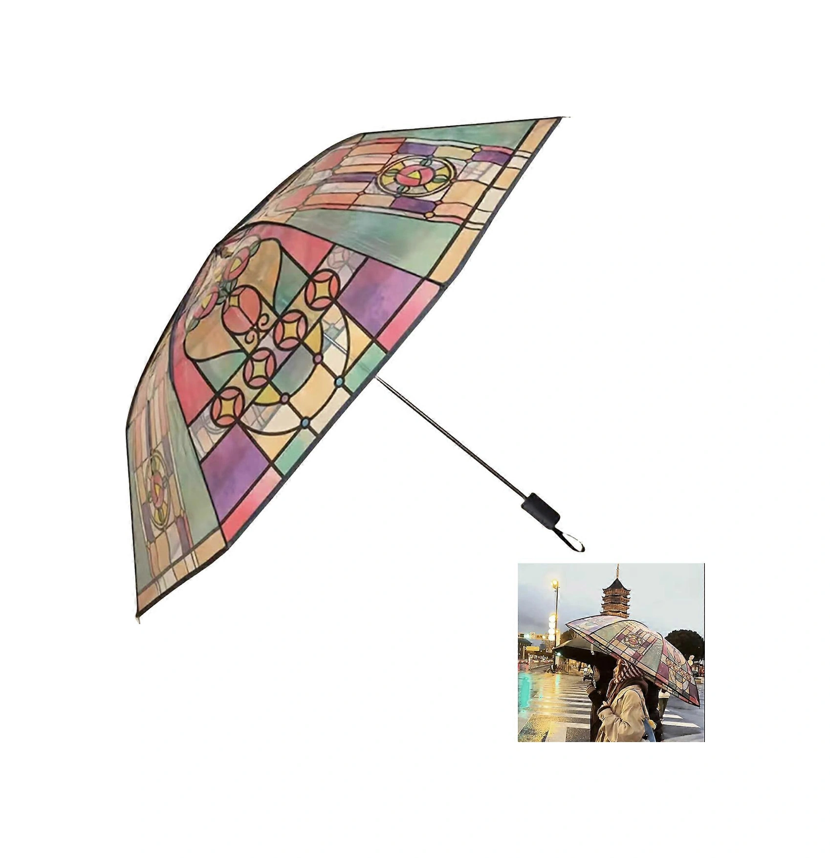 Düğün Töreni İçin Şeffaf Çubuk Şemsiye Büyük Şeffaf Balon Şemsiye Rüzgar Geçirmez Yağmur Geçirmez Otomatik Açılır Şemsiye Çok Renkli