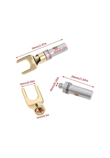 Novahub Y Tipi Ses Adaptörü - 5 Çift Bakır Kaplama Altın Ve Gümüş Kablo Konnektörü