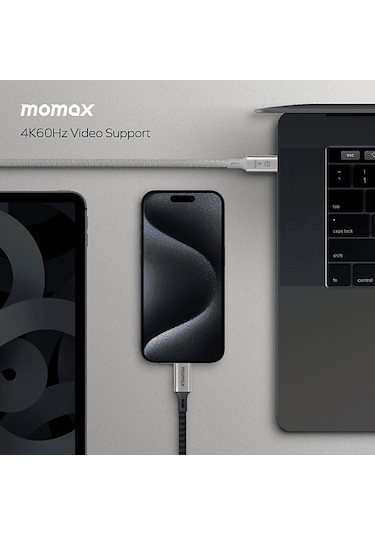 Momax DC32D Elite 100W Usb-c  Usb 3.2 Gen 2x2 20 Gbps Kablo Siyah