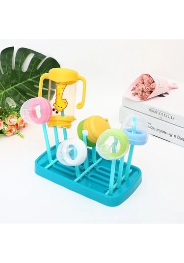 Biberon Kuru Raf Drenaj Kurutma Rafları Mavi Pembe Biberon Temizleme Kurutucu Damlalıklı Depolama Kurutma Rafı