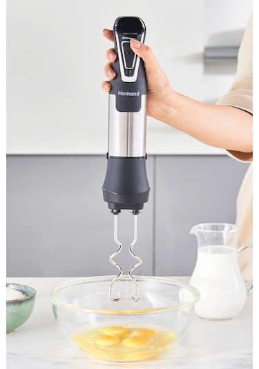 Homend Handmaid 1966h Inox Xlarge Hazneli, Çift Bıçaklı Blender Set