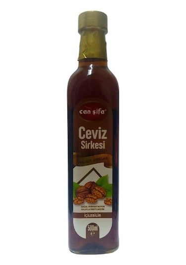 Can Şifa Doğal Fermantasyon Katkısız Ceviz Sirkesi Cam 500 ML