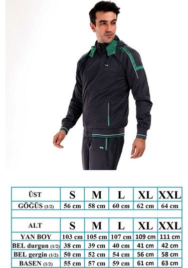 Enrico Ferry Erkek Kapşonlu Marathon Eşofman Takımı 2165