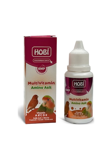 Hobi Kuşlar İçin Multivitamin Ve Aminoasit Takviyesi 30 ML
