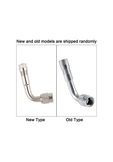 Shineyee Araba Motosiklet Lastik Valfi 90 Derece Gümüş Nikel Kaplı Hava Takviye Borusu Hava Basıncı Kontrolü Ve Enflasyon Kolaylığı İçin