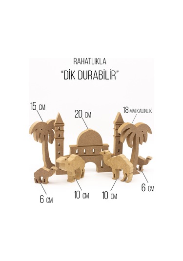 Neşeli Ahşap Des 11 Ayasafya Camii 20 Cm, Palmiye Ve Deve. Ramazan Ayına Özel Ahşap Boyama Etkinliği, Boyama Seti Model Tyb9r5uogpuvwhpp16