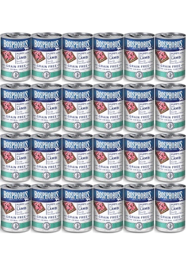 Bosphorus Kuzu Etli Yavru Köpek Konserve Maması 48 X 415 Gr Parça Etli