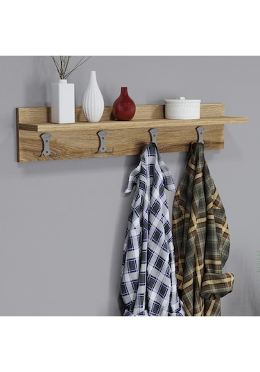 Ferniso Mobilya 80 Cm Duvar Askılık Çam