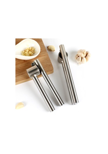 304 Paslanmaz Çelik Sarımsak Presi Uzatılmış Sarımsak Gümüş Gümüş