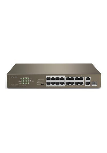 Ip-com F1118p-16-150w 16 Port 10/100+2x1gb Sfp/1xrj45 Combo 150w Poe Rackmount Swıtch