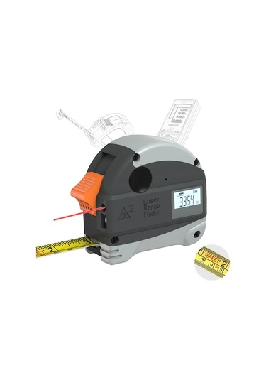 Kkmoon Lazer Ölçüm Şerit Metre: 40m Menzilli, Usb Şarjlı, Yüksek Hassasiyetli, Ahşap İşleri İçin Akıllı Ölçüm Cihazı