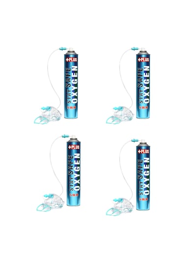 Stay Safe Oksijen Plus Oksijen Tüpü 4 x 165 G