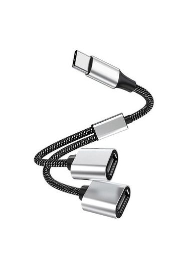 Usb'den 3 Usb 2.0 Hub Çift 4 Portlu Çoklu Ayırıcı Adaptör Otg Pc Dizüstü Bilgisayar Yüzey Aksesuarları Usb A Uzatma Güç Verisi