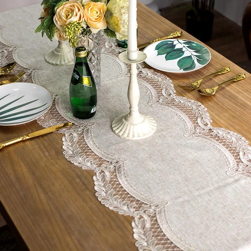 Süper Lüks Nordic Masa Koşucu Sehpa Bayrak Dantel Dekoratif Yemek Masa Örtüsü Tv Kabine Kapak Piyano Havlu Yatak Koşucu Masa Koşucuları 115 X 145