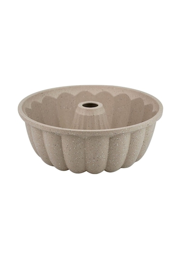 Thermoad Granit Döküm Sık Dilimli Kek Kalıbı 26 CM Vizon