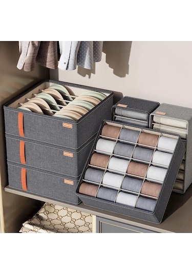 Açık Gri Kabine Çekmece İç Organizatör Kutusu Yatak Odası Gardırop Elbise Organizatör Pantolon T-shirt Eşarp Çorap Saklama Torbaları 20 Grid Açık Gri Açık Gri Kabine Çekmece İç Organizatör Kutusu Yatak Odası Gardırop Elbise Organizatör Pantolon T-shirt Eşarp Çorap Saklama Torbaları 20 Grid Açık Gri