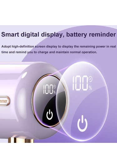 Sones Elektrikli Saç Topu Düzeltici Ev Tipi Saç Alma Topu Aleti Tıraş Makinesi, Renk: Şarjlı-mor