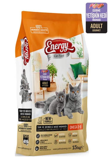 Energy Gurme Yetişkin Kedi Maması 2 x 15 KG