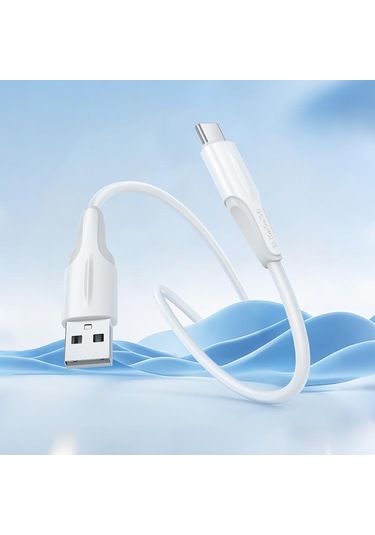 Borofone Bx119 Yeni Usb Usb-c / Tip-c Şarj Veri Kablosu, Uzunluk: 1m Beyaz