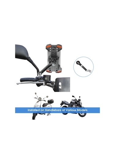 Odier Odier Bisiklet Cep Telefonu Tutucu Sarsıntı Önleyici Turuncu