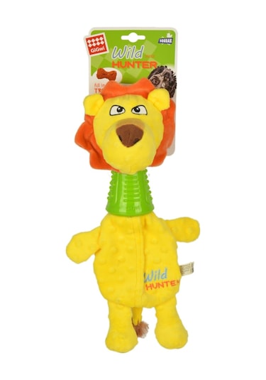 Gigwi Diş Kaşıyıcılı Aslan Şekilli 35 CM Peluş Köpek Oyuncağı