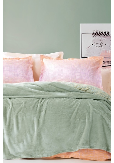 Yataş Bedding Olenna Çift Kişilik Wellsoft Battaniye - Adaçayı