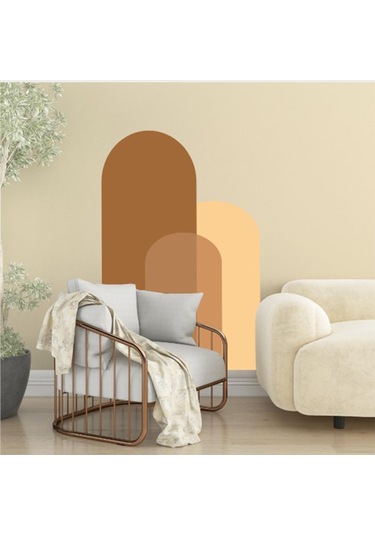3 Renkli Bohem Tarz Duvar Sticker 100x65cm Diğer