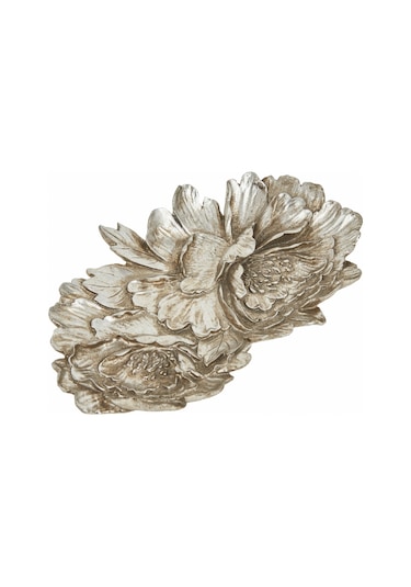 Karaca Home Lianca Dekoratif Tabak Silver 26x16 Cm