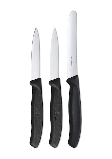 Victorinox VT 6.7113.3 Meyve Sebze Soyma Bıçak Seti Siyah
