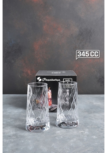 Paşabahçe Leafy Bardağı 345 Cc 4 Lü 420855 Şeffaf