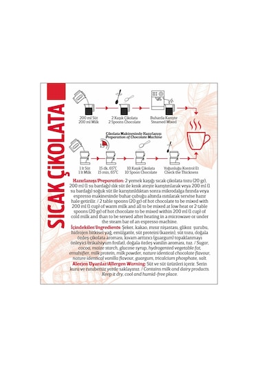 Oze Sıcak Çikolata 1 KG