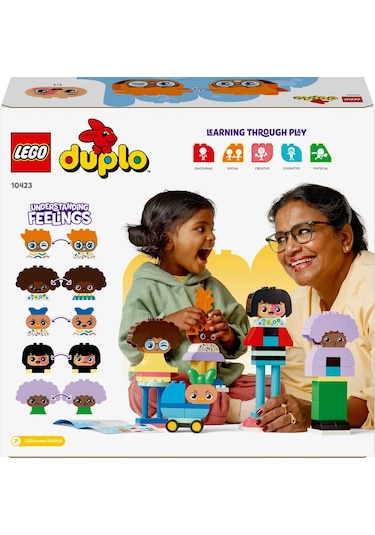 LEGO® DUPLO® Kasabası İnşa Edilebilen Duygulu İnsanlar 10423 3+ Eğitici Oyuncak Yapım Seti - 71 Parça