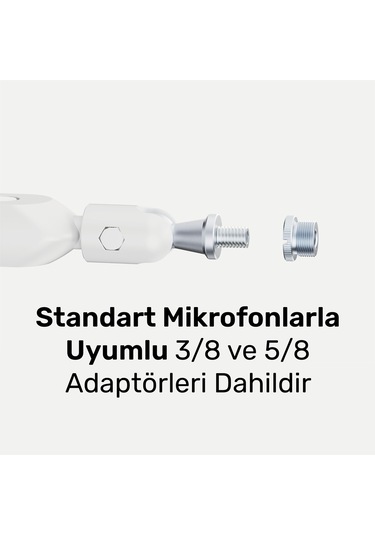 Npo Std191lw Elysium Profesyonel Rgb Işıklı Amortisörlü Yayıncı Stüdyo Mikrofon Kolu