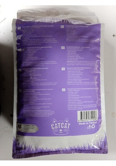 Catcat Lavanta Kokulu Kedi Kumu 10 Lt