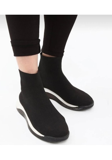 Misschic Kadın Siyah Yüksek Bel Içi Polarlı Şardonlu Fitilli Termal Tayt Siyah