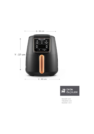 Karaca Air Pro Cook XL 2 in 1 Konuşan Airfryer Fritöz 4 Kişilik