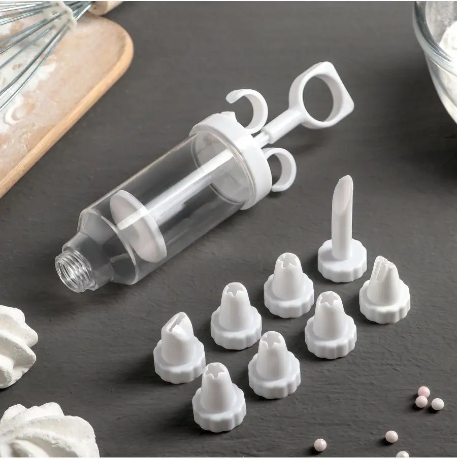 Dolana Büyük 8 Nozullu Pastacılık Şırıngası 65453022 Beyaz