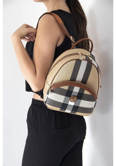 Silver Polo Unisex Sırt Çanta 945 Bej - Taba