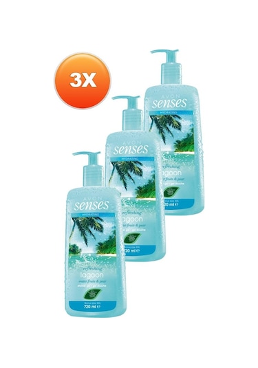 Avon Senses Hydrating Lagoon Duş Jeli 3 x 720 ML