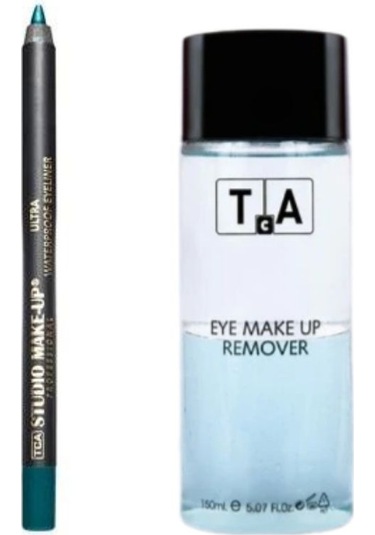 Tca Studio Make-Up Göz Makyaj Temizleyici 150 ML + Ultra Waterproof Eyeliner Light Green