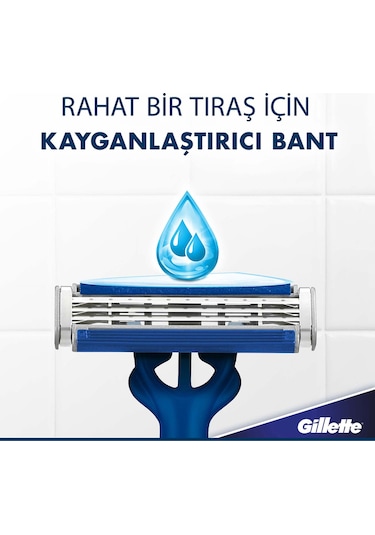 Gillette Blue3 Slalom Kullan At Tıraş Bıçağı 6+2 Adet