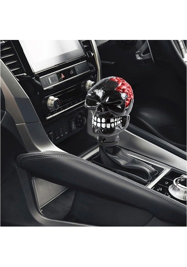 Suntek Manuel Kafatası Vites Değiştirme Topuzu Siyah